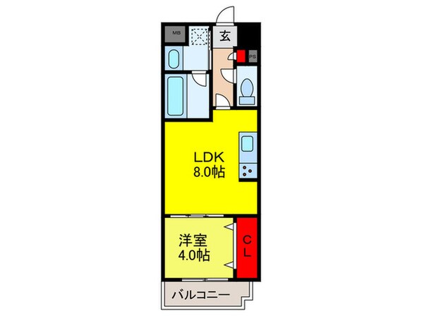 スタシオン河内山本の物件間取画像